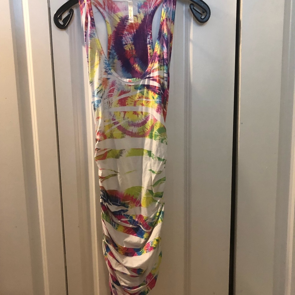 Tie-dye stretchy women’s tank top